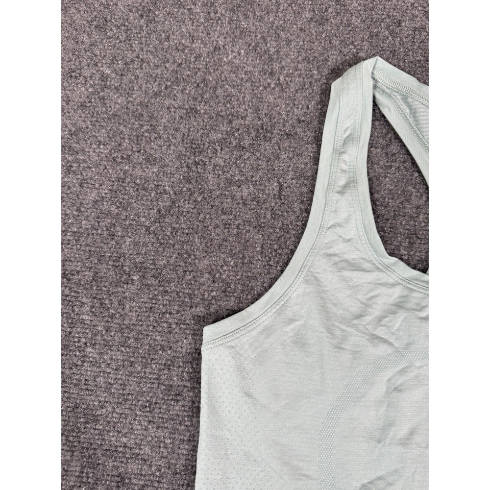 Vintage Lululemon‎ Swiftly Tech Tank Top Womens 6 Heathered Fresh Teal Racerback - Picture 3 of 12